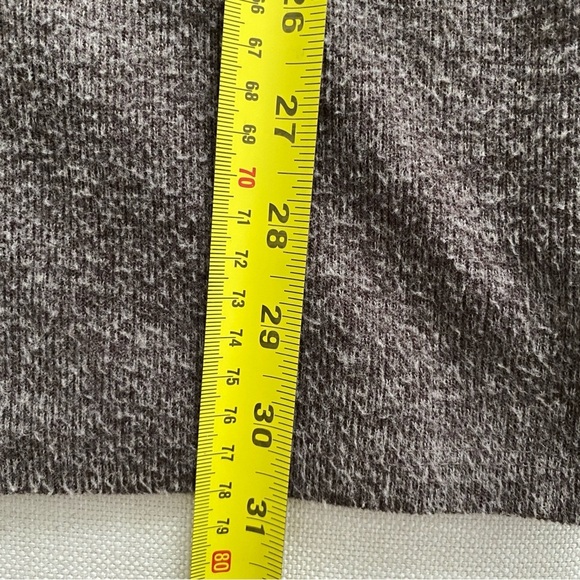 ZARA Wool Blend Heathered Brown Short Sleeve Mockneck Sweater Dress Size S - Picture 9 of 9